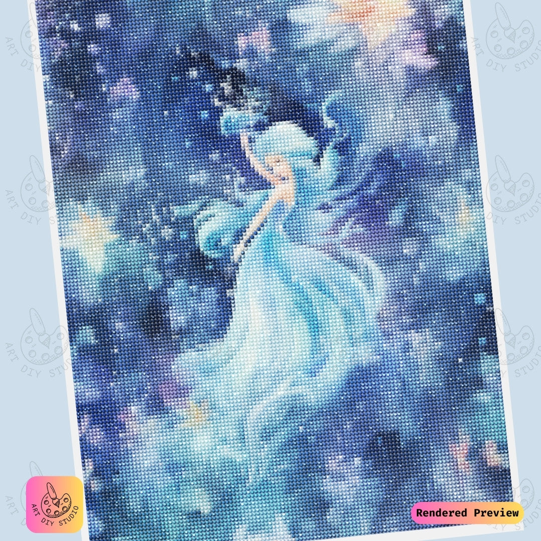 Artdiystudio Whispers Of The Frozen Fairy Diy Diamond Painting Kit A Magical Journey Into Fantasy 6