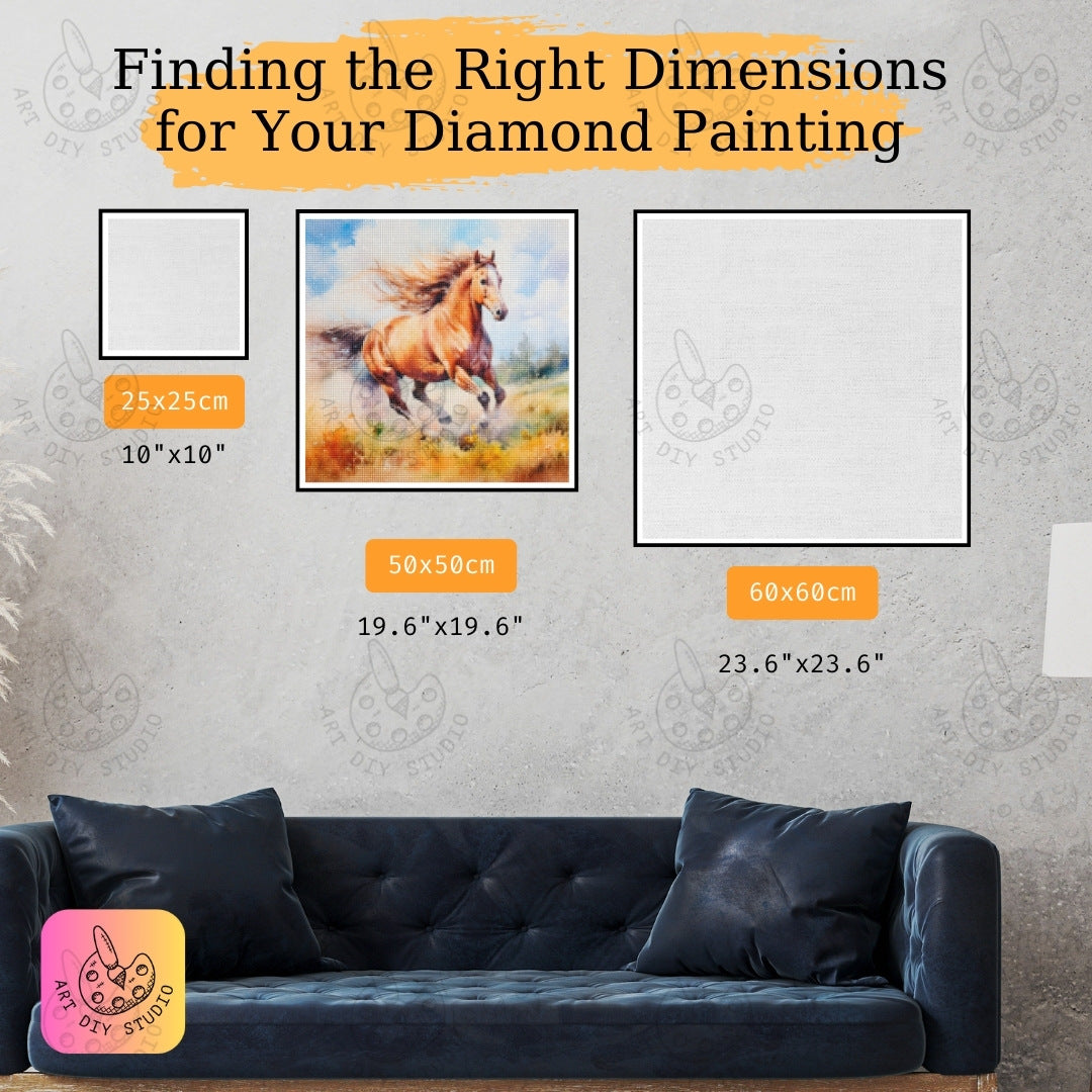Artdiystudio Wild Heart Gallop Diamond Painting Kit Embrace Your Inner Freedom