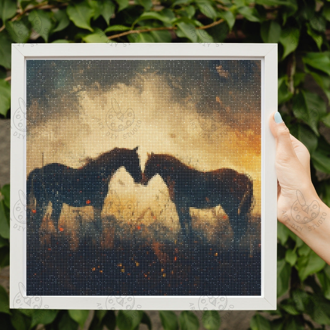 Artdiystudio Wild Horses At Dawn Diy Diamond Painting Kit Capture The Beauty Of Nature 2