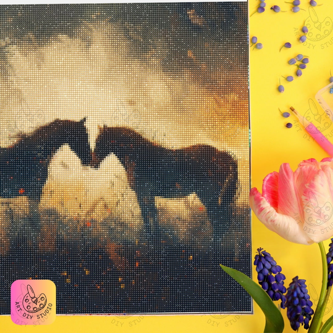 Artdiystudio Wild Horses At Dawn Diy Diamond Painting Kit Capture The Beauty Of Nature 6