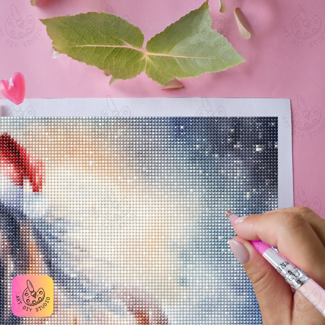 Artdiystudio Winter Wanderer Stallion Diy Diamond Painting Kit A Holiday Adventure Awaits 5