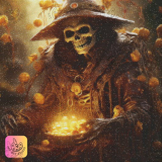 Artdiystudio Witchs Golden Hoard A Spine Chilling Diamond Painting Adventure 7