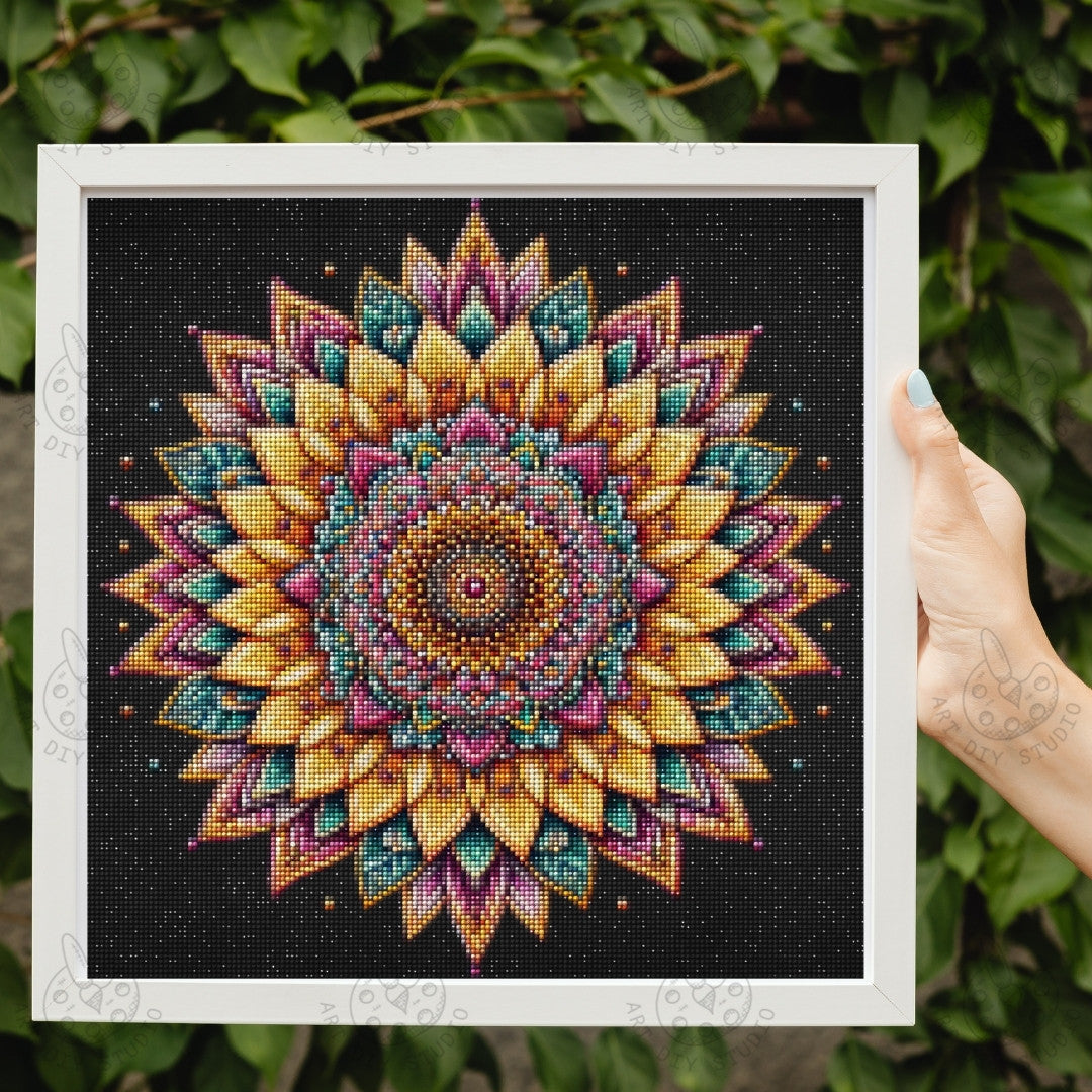 Artdiystudio Zen Blossom Mandala Diy Diamond Painting Kit Create Calm Through Art 2
