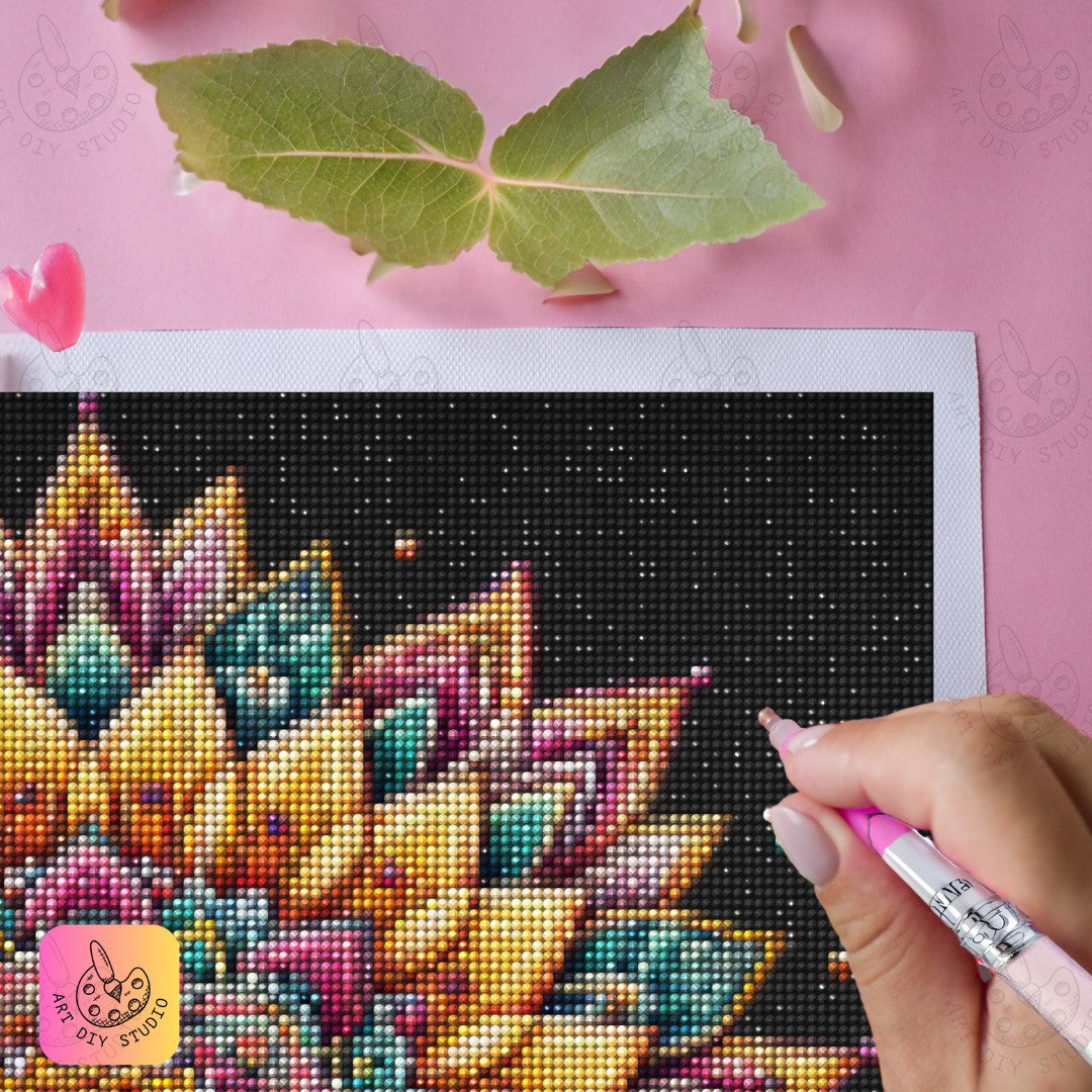 Artdiystudio Zen Blossom Mandala Diy Diamond Painting Kit Create Calm Through Art 5
