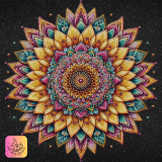 Artdiystudio Zen Blossom Mandala Diy Diamond Painting Kit Create Calm Through Art 7