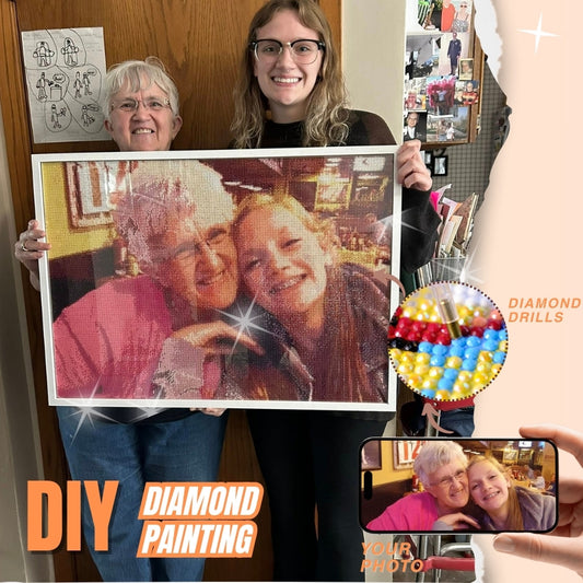 custom diy diamond paintng kit from photo 3