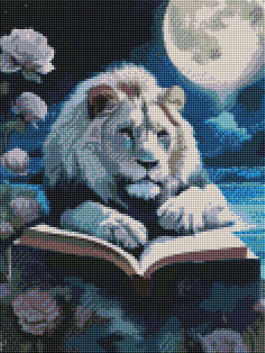 psychedelic lion-rendered