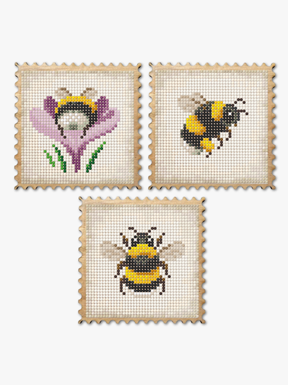 Wood Gem Minis™ - Bumblebee Garden Stamps