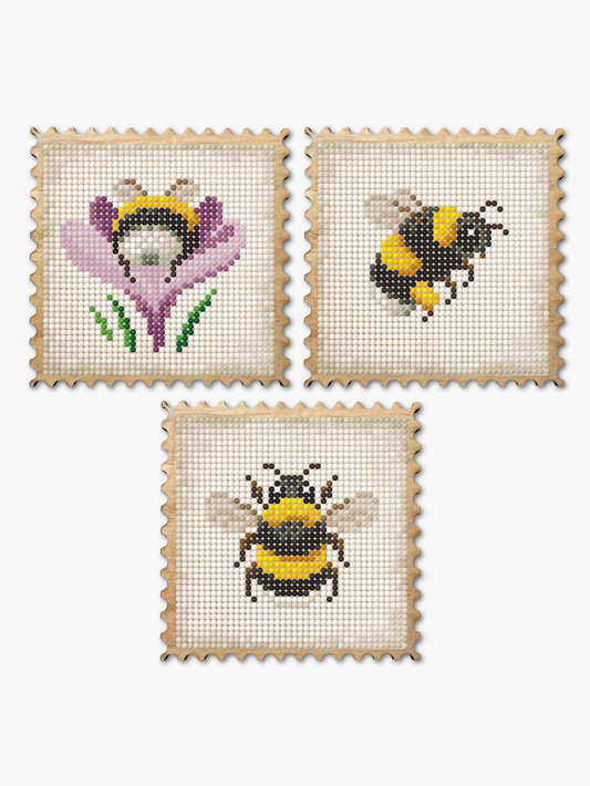 Wood Gem Minis™ - Bumblebee Garden Stamps