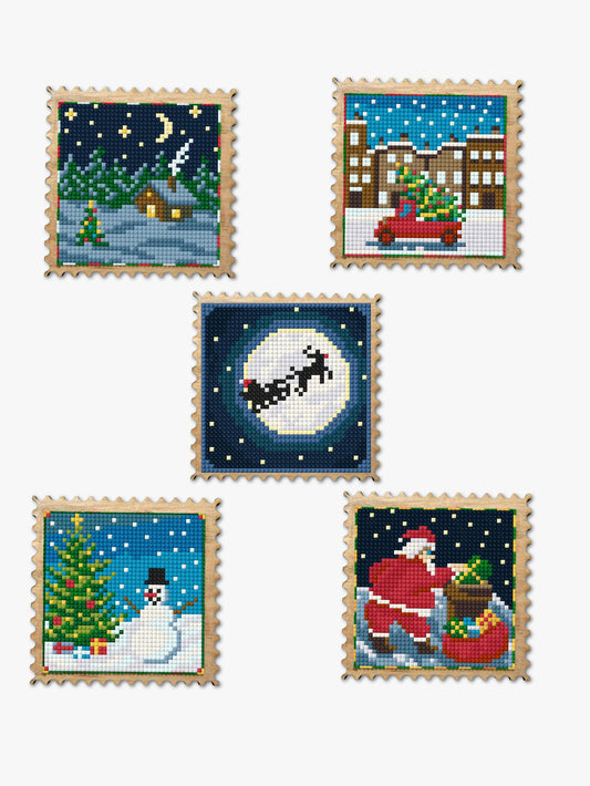 Wood Gem Minis - Holiday Stamps