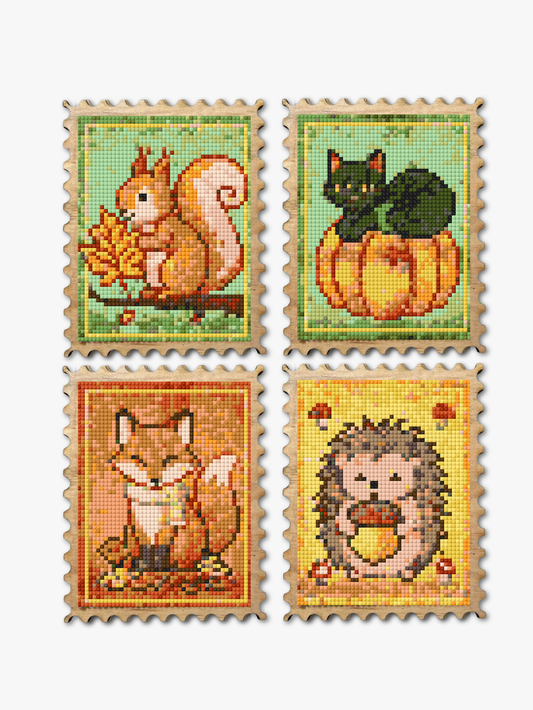Wood Gem Minis™ - Autumn Woodland Stamps