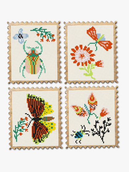 Wood Gem Minis™ - Woodland Insect Stamps