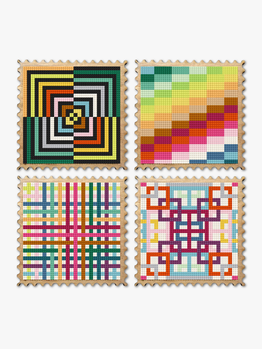 Wood Gem Minis™ - Modern Geometric Stamps