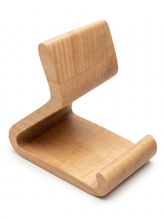 Natural Beech Wood Display Stand