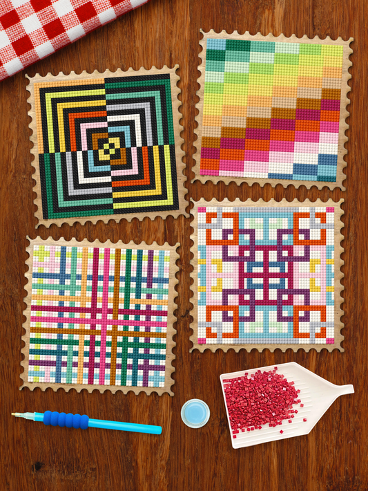 Wood Gem Minis™ - Modern Geometric Stamps