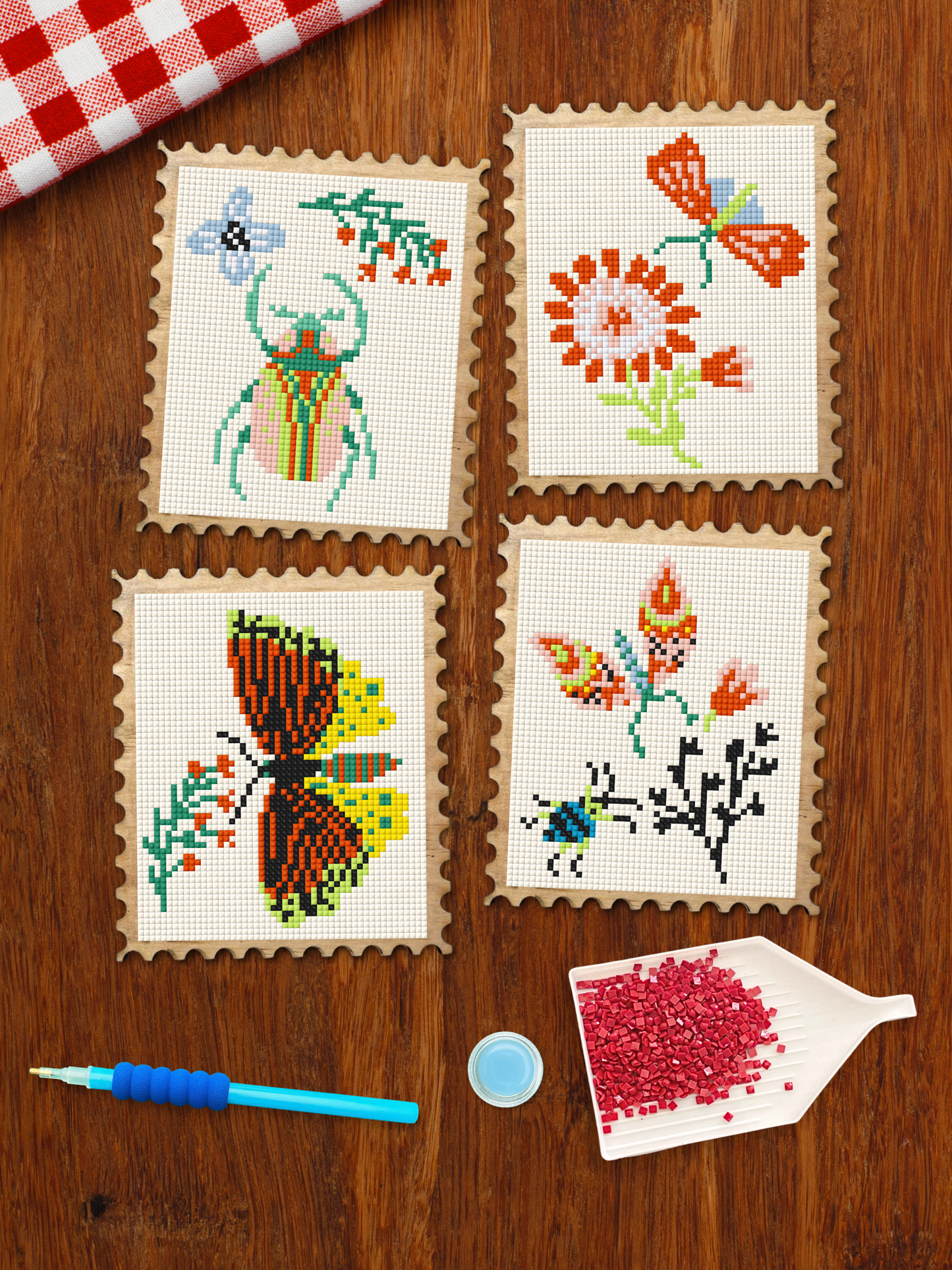 Wood Gem Minis™ - Woodland Insect Stamps