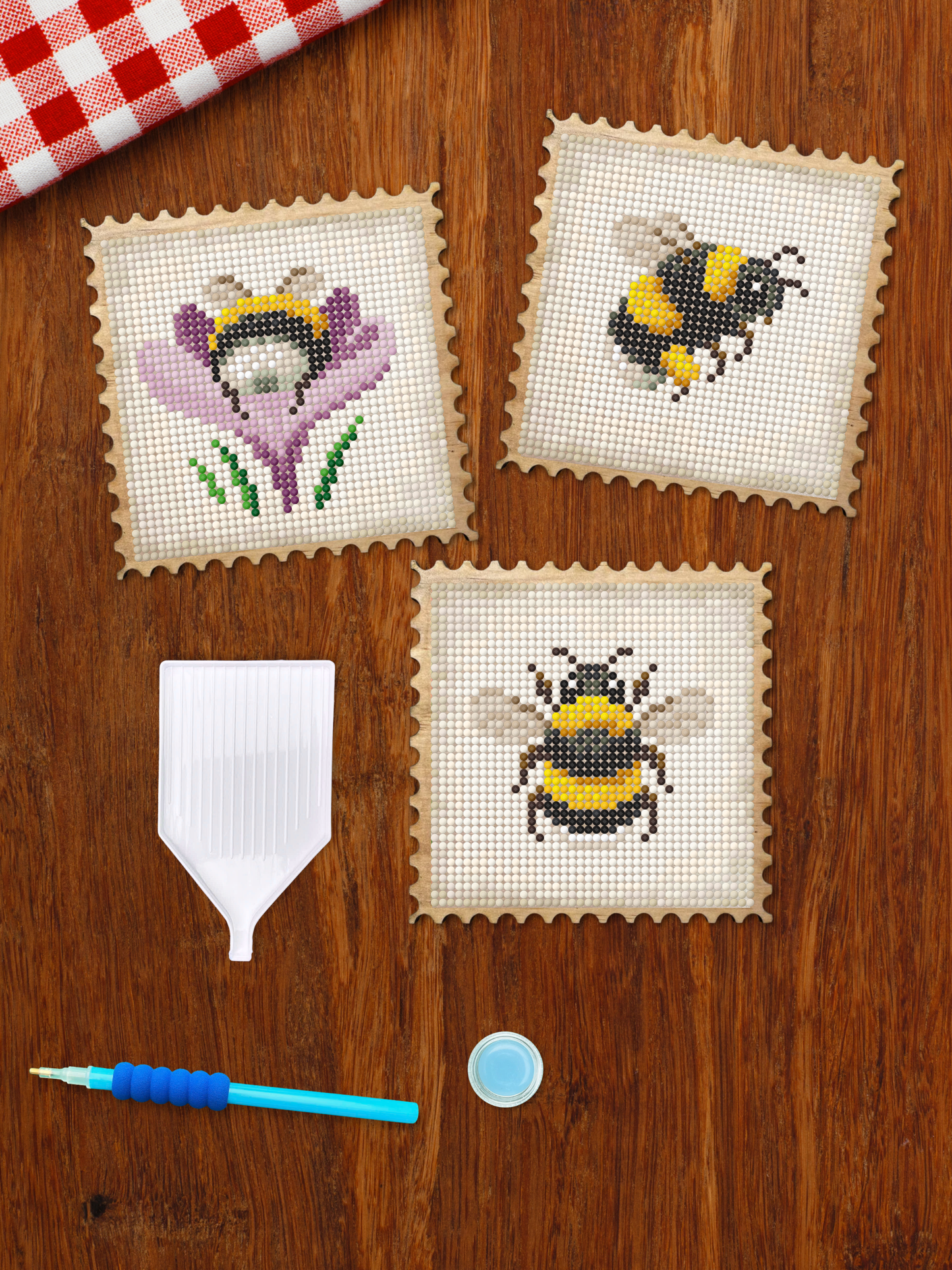 Wood Gem Minis™ - Bumblebee Garden Stamps