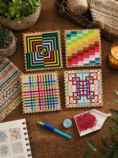 Wood Gem Minis™ - Modern Geometric Stamps