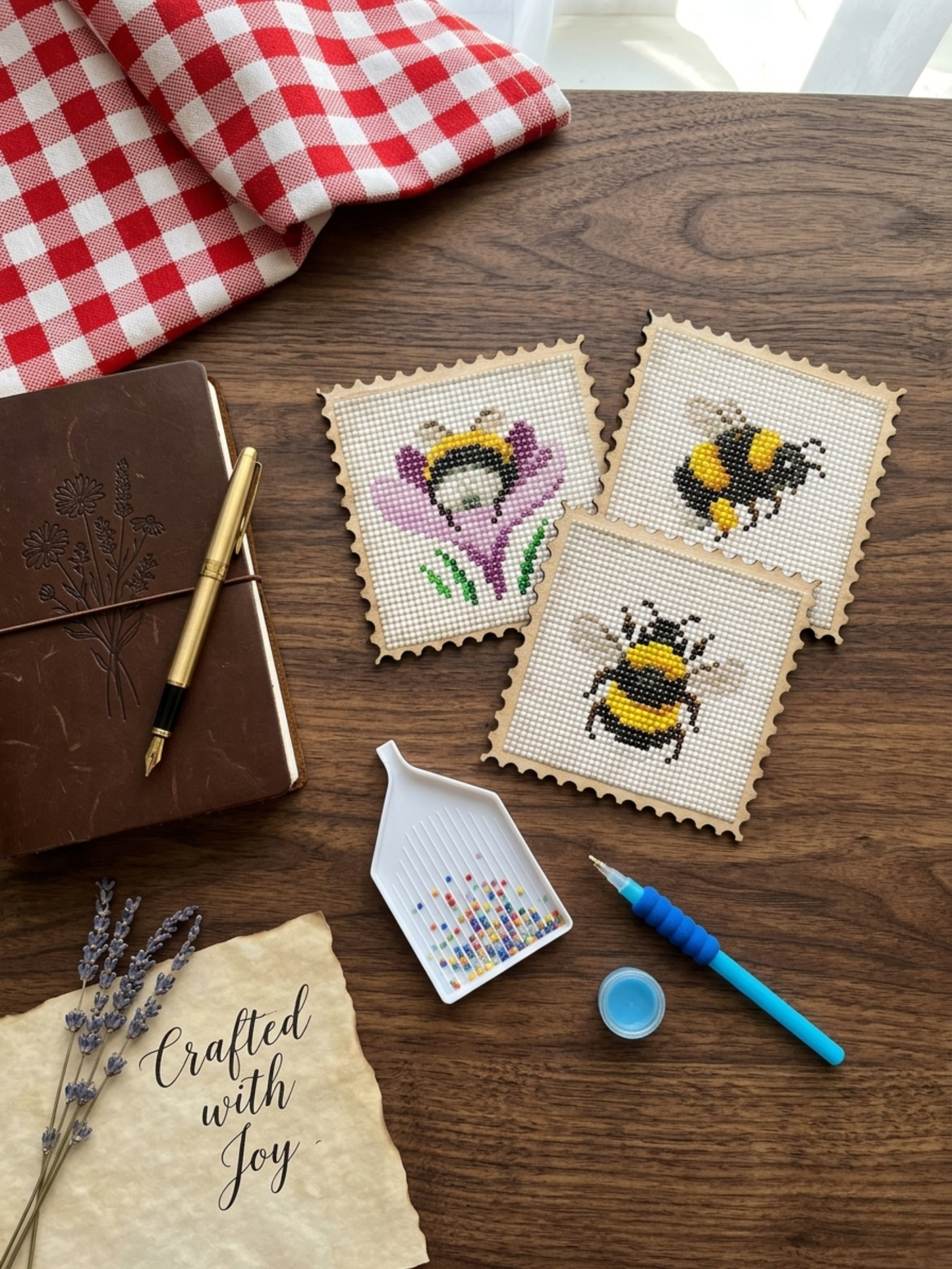 Wood Gem Minis™ - Bumblebee Garden Stamps