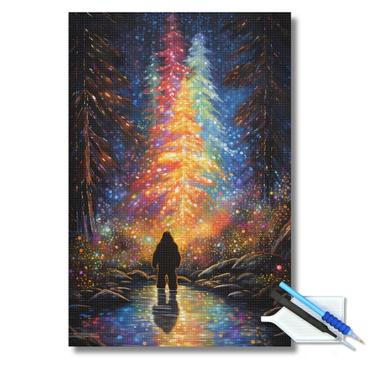 Bigfoot's Forest of Lights Diamond Painting Kit