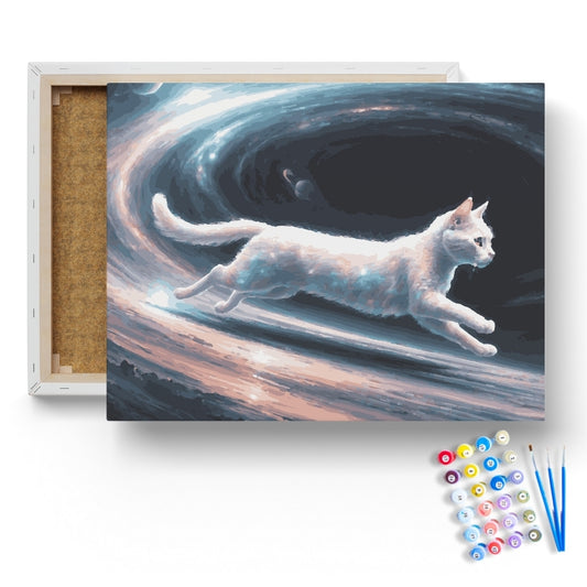 Celestial Cat Voyager Paint by Numbers Kit
