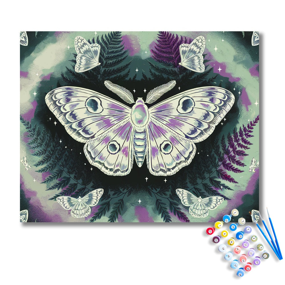 Celestial Moth Paint by Numbers Kit
