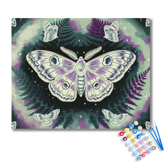 Celestial Moth Paint by Numbers Kit