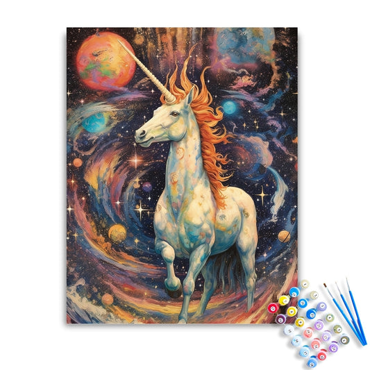 Celestial Unicorn Galaxy Paint by Numbers Kit