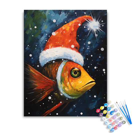 Christmas Angelfish Paint by Numbers Kit