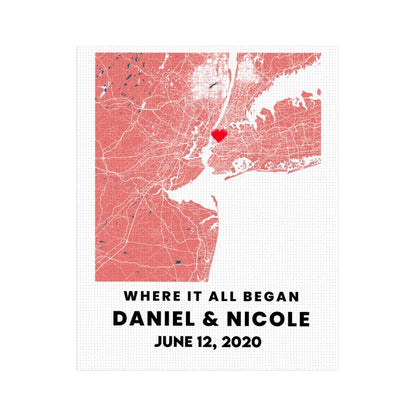 Custom Map Print Diamond Painting Kit image_3
