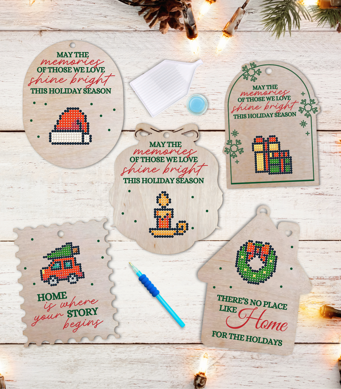 Memory Shine – DIY Diamond Painting Ornament Kit