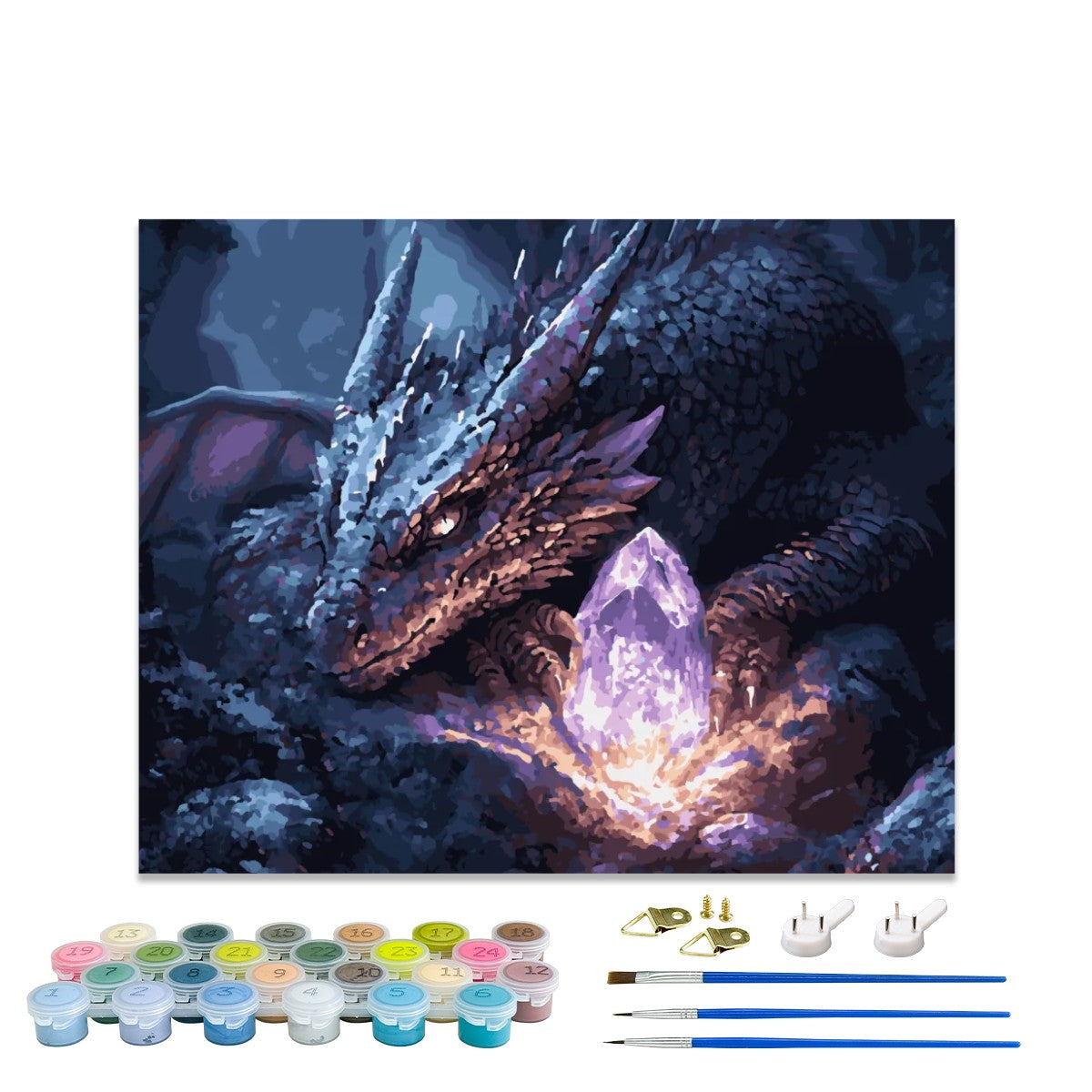 Dragon's Radiant Treasure Paint by Numbers Kit