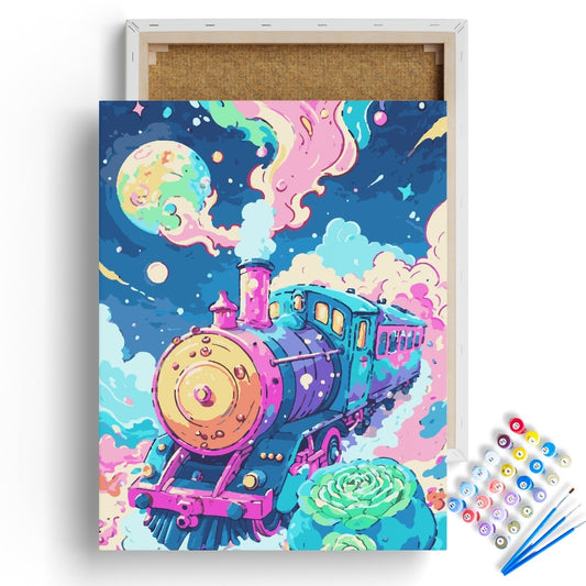 Dreamscape Cosmic Train Paint by Numbers Kit