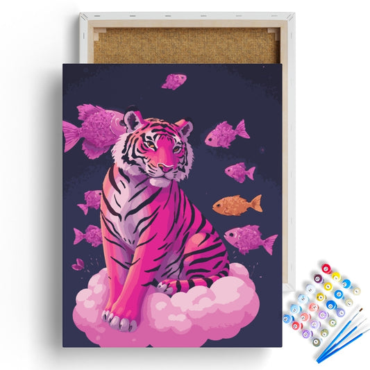 Dreamscape Pink Tiger Paint by Numbers Kit