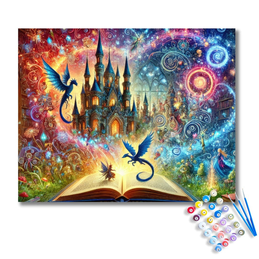 Enchanted Fantasy Castle Paint by Numbers Kit