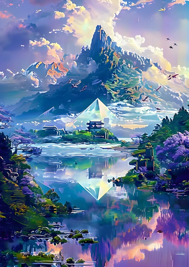 Ethereal Mountain Serenity