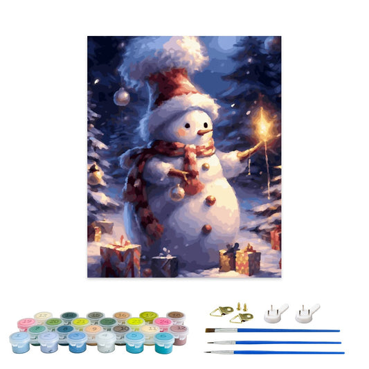 Frosty Lantern Glow Paint By Numbers Kit