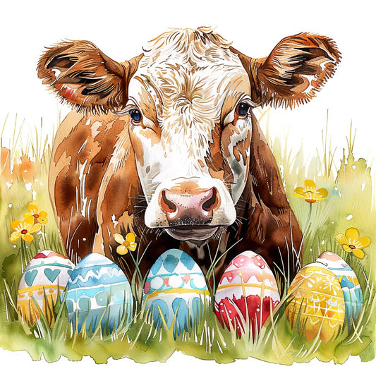 Happy Easter Highland Cow