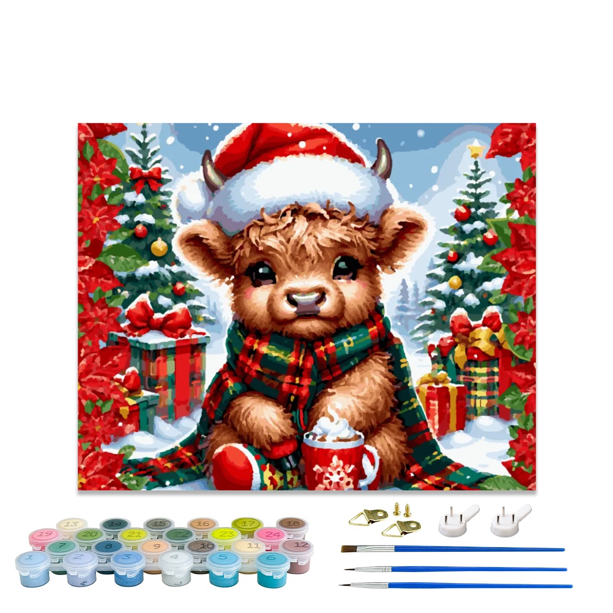 Holiday Cocoa Calf Paint By Numbers Kit