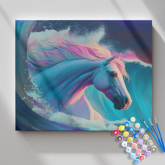 Horse in the Sea Paint by Numbers Kit
