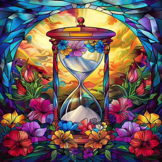 Hourglass Stained Glass