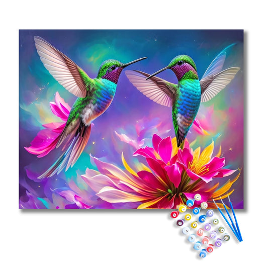 Hummingbird Harmony Paint by Numbers Kit