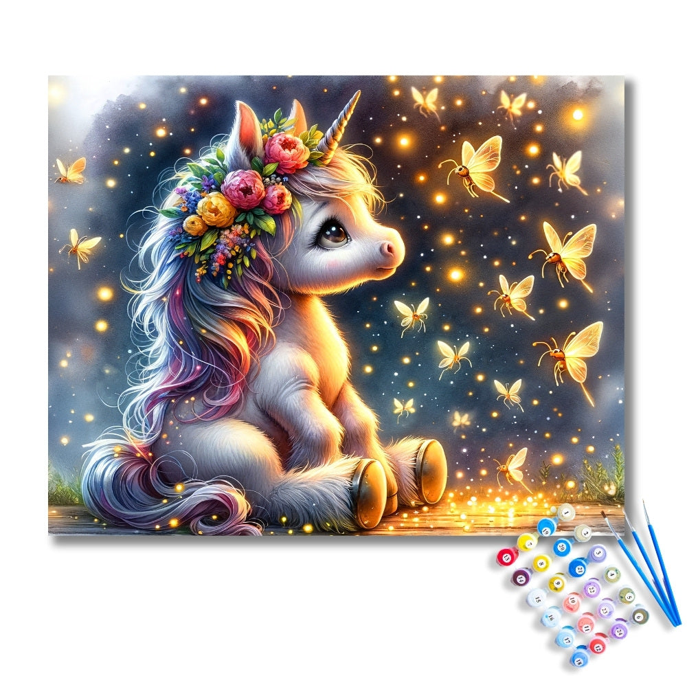Magical Baby Unicorn Paint by Numbers Kit