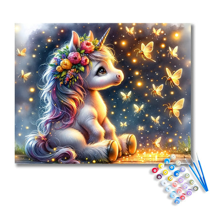 Magical Baby Unicorn Paint by Numbers Kit