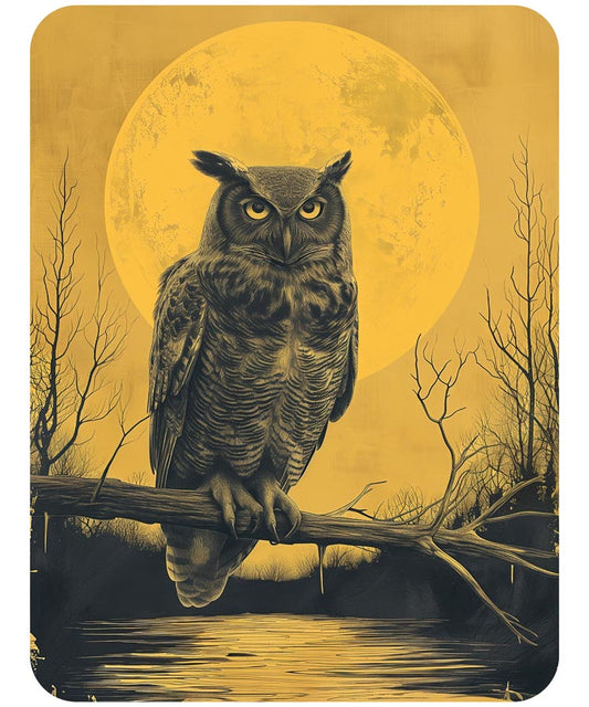 Moonlit Owl Perch