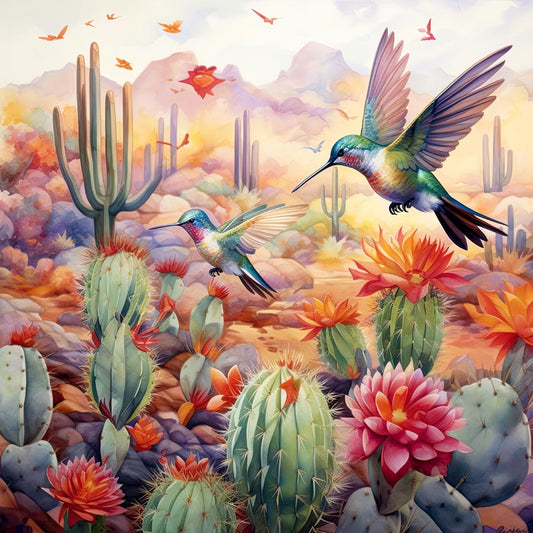 Mystical Hummingbird Garden