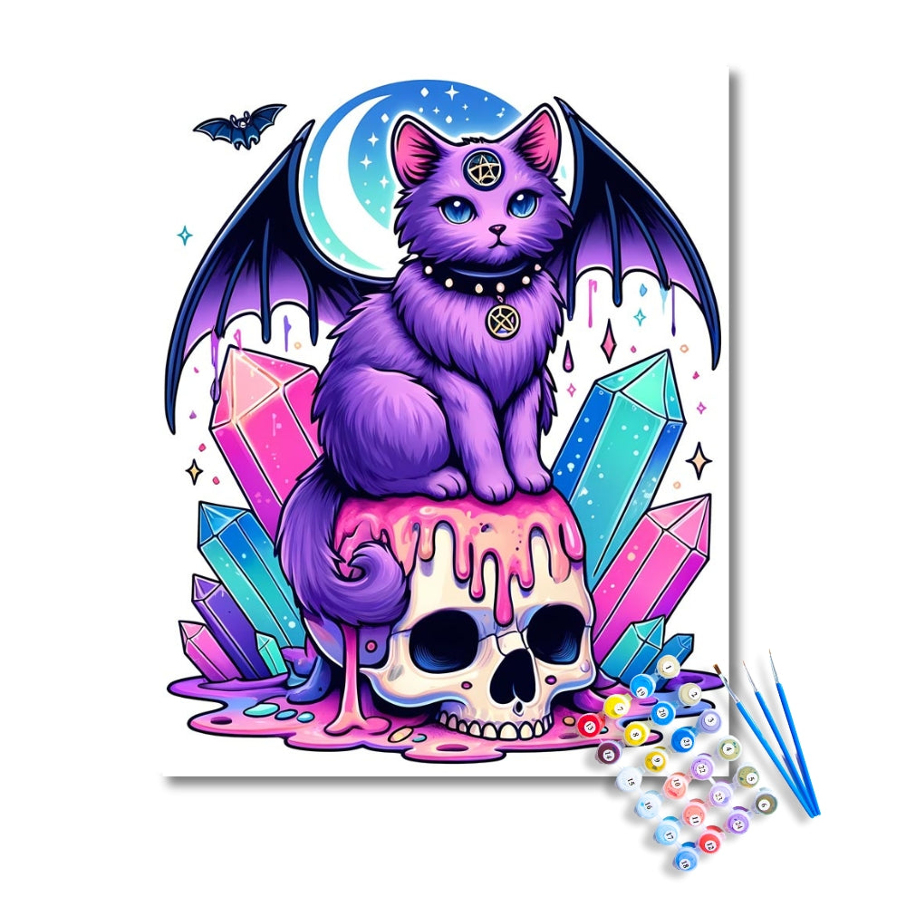 Occult Feline Mystique Paint by Numbers Kit