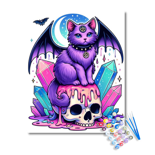 Occult Feline Mystique Paint by Numbers Kit