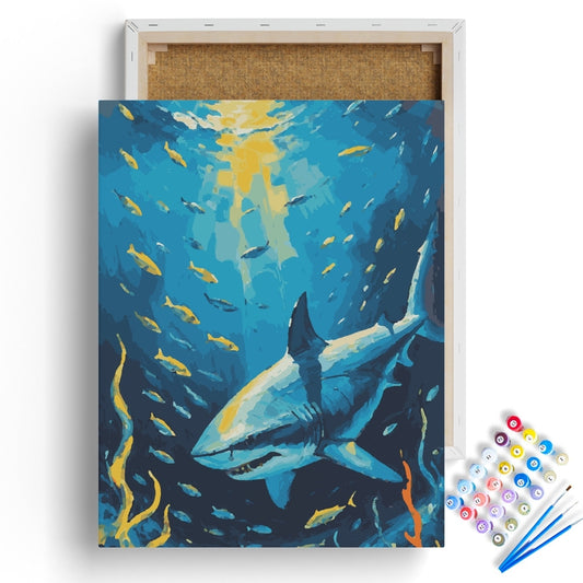 Ocean Predator Shark Paint by Numbers Kit