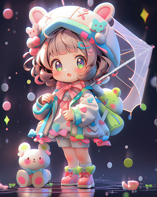 Pastel Fantasy Girl Diamond Painting Kit